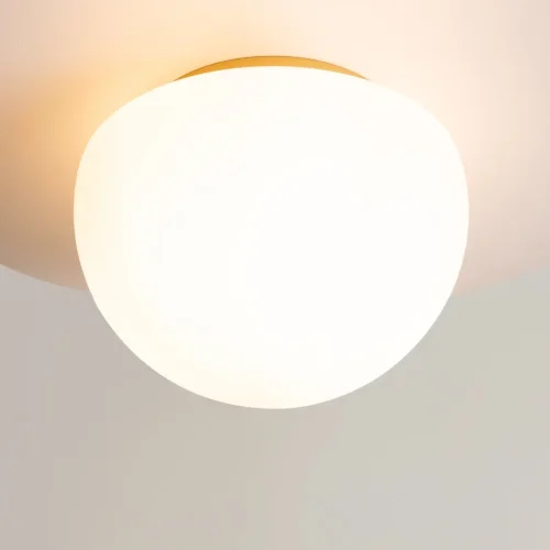 Светильник потолочный Glassy MOD270CL-01G Maytoni белый 1 лампа, основание золотое в стиле современный  фото 3