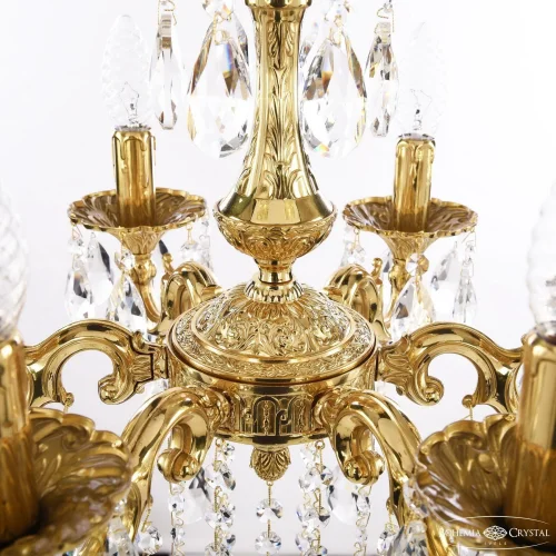 Люстра подвесная 72101/6/125 B G Bohemia Ivele Crystal без плафона на 6 ламп, основание золотое в стиле классический sp фото 2