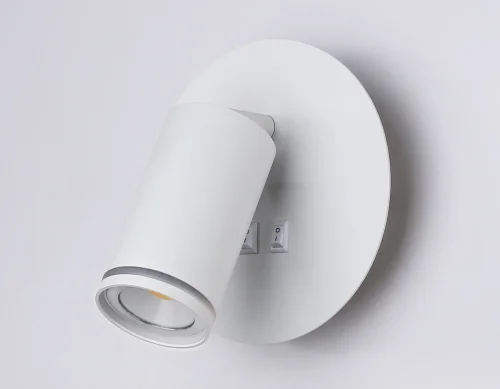 Бра с выключателем LED FW2462 Ambrella light белый на 1 лампа, основание белое в стиле хай-тек современный  фото 6