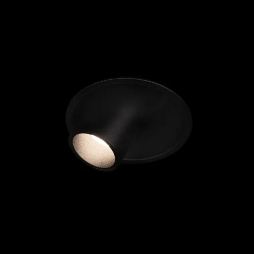 Светильник точечный LED Lens 10322/A Black LOFT IT чёрный 1 лампа, основание чёрное в стиле современный хай-тек круглый фото 2