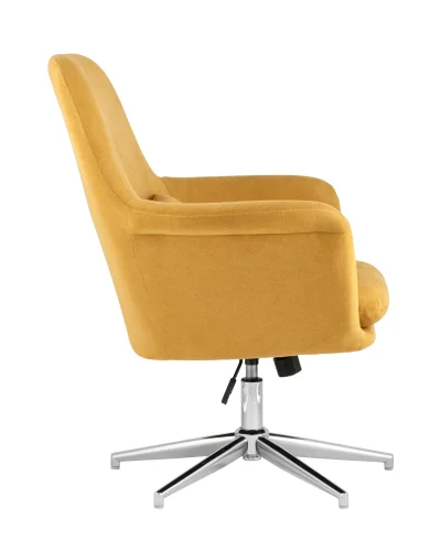 Кресло Рон регулируемое, охра УТ000001760 Stool Group, жёлтый/ткань, ножки/металл/серебристый, размеры - ****850*760мм фото 4