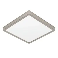 Светильник накладной LED Fueva 5 900595 Eglo белый 1 лампа, основание матовое никель в стиле современный квадратный