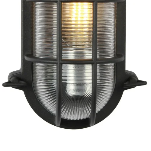 Настенный светильник Pointer 3022-1W Favourite уличный IP54 чёрный 1 лампа, плафон прозрачный в стиле современный E27 фото 3