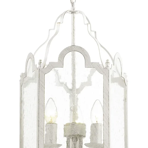 Светильник подвесной Mirum 1955-3P Favourite прозрачный 3 лампы, основание белое в стиле кантри  фото 2