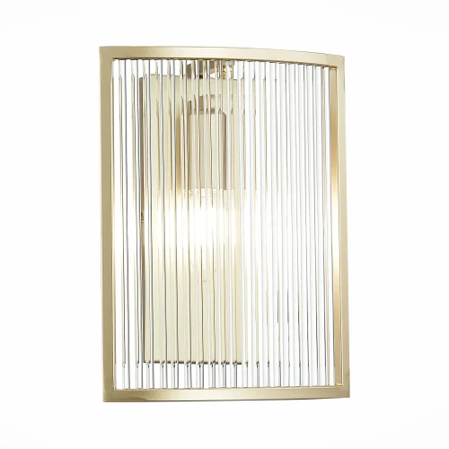 Бра Cosenza SL1234.201.01 ST-Luce прозрачный на 1 лампа, основание матовое золото бежевое в стиле современный американский 