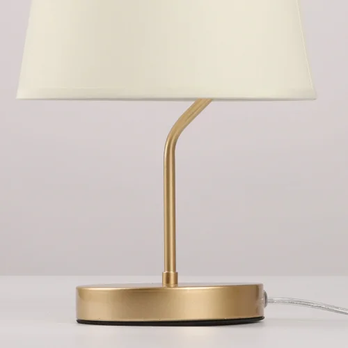 Настольная лампа Вега 329032801 MW-Light бежевая 1 лампа, основание золотое металл в стиле классический современный  фото 4
