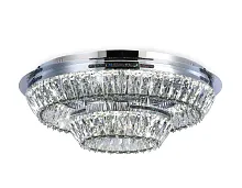 Люстра потолочная LED TR5029 Ambrella light прозрачная на 1 лампа, основание хром в стиле модерн классика 