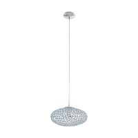 Светильник подвесной CLEMENTE 95286 Eglo прозрачный серый 1 лампа, основание хром серое в стиле современный 