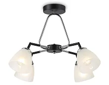 Светильник потолочный TR303293 Ambrella light белый 4 лампы, основание чёрное в стиле современный классический 