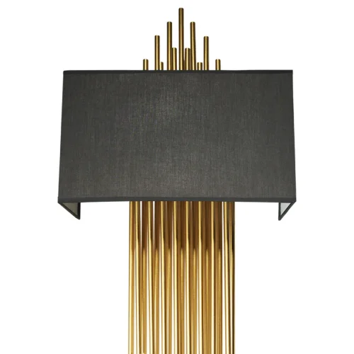 Бра Elegio 10107 Black LOFT IT чёрный на 2 лампы, основание золотое в стиле современный арт-деко  фото 7