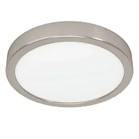 Светильник накладной LED Fueva 5 900584 Eglo белый 1 лампа, основание матовое никель в стиле современный круглый