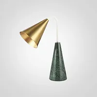 Настольная лампа Marble EDIZIONI 85644-22 ImperiumLoft латунь 1 лампа, основание зелёное мрамор металл в стиле современный 