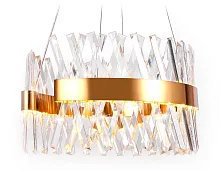 Светильник подвесной LED Traditional TR5309 Ambrella light прозрачный 1 лампа, основание золотое в стиле классический кольца