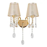 Бра Cutie 2868-2W Favourite янтарный 2 лампы, основание золотое в стиле классический 