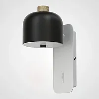 Настенный светильник STILLE Черно-Белый 178475-26 ImperiumLoft чёрный 1 лампа, основание белое в стиле лофт современный 