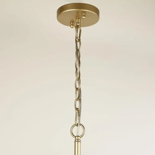 Люстра подвесная Hefestos 2945-8P F-promo бежевая на 8 ламп, основание матовое золото в стиле современный  фото 3