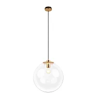 Светильник подвесной Selene 2033-E LOFT IT прозрачный 1 лампа, основание золотое в стиле модерн лофт шар