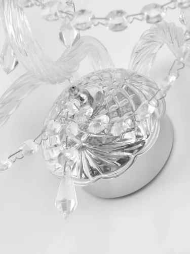 Бра 104B/3/141 Ni Bohemia Ivele Crystal без плафона на 3 лампы, основание прозрачное никель в стиле классический drops фото 5