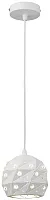 Светильник подвесной Delfina WE263.01.006 Wertmark белый 1 лампа, основание белое в стиле современный 