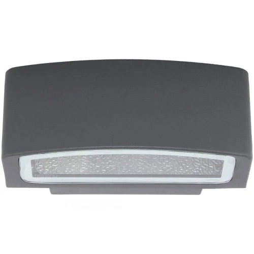 Настенный светильник Brick 3408-NW Nowodvorski уличный IP65 серый 1 лампа, плафон прозрачный в стиле современный E27