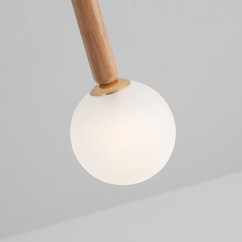 Люстра подвесная FORMULA 5 lamps 207821-26 ImperiumLoft белая на 5 ламп, основание белое в стиле современный  фото 8