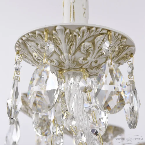 Люстра подвесная AL16302/12/300 WMG Bohemia Ivele Crystal без плафона на 12 ламп, основание белое патина золотое в стиле классический sp фото 4