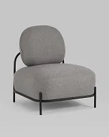 Кресло Стоун рогожка серый УТ000036932 Stool Group, серый/рогожка, ножки/металл/чёрный, размеры - *780***710*680мм