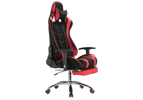 Кресло игровое Kano 1 red / black 11910 Woodville, красный/искусственная кожа ткань, ножки/металл/хром, размеры - *1370***660*700 фото 5