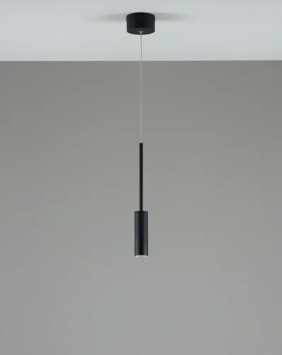 Светильник подвесной LED Rin V10899-PL Moderli чёрный 1 лампа, основание чёрное в стиле современный  фото 2