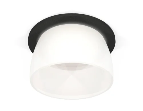 Светильник точечный Techno spot XC6513069 Ambrella light белый 1 лампа, основание чёрное в стиле хай-тек современный круглый