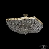 Люстра потолочная 19272/60IV G Bohemia Ivele Crystal прозрачная на 10 ламп, основание золотое в стиле классика sp