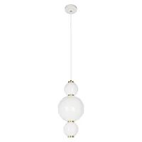 Светильник подвесной LED Pearls 10205/A LOFT IT белый 1 лампа, основание белое в стиле современный шар