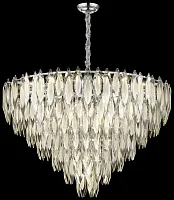 Люстра подвесная Orlanda WE144.33.103 Wertmark прозрачная белая на 33 лампы, основание хром в стиле современный классический 