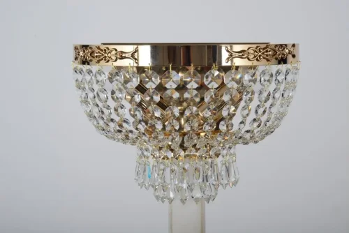 Бра Pera E 2.10.100 G Arti Lampadari прозрачный на 2 лампы, основание золотое в стиле классический 