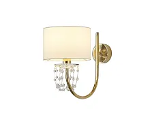 Бра 4361/A gold Newport бежевый 1 лампа, основание золотое в стиле американский современный 