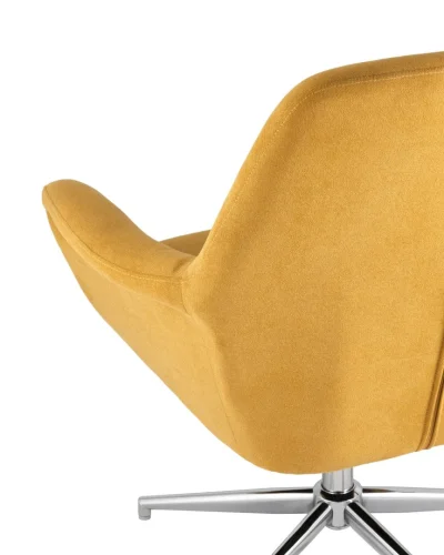 Кресло Рон регулируемое, охра УТ000001760 Stool Group, жёлтый/ткань, ножки/металл/серебристый, размеры - ****850*760мм фото 7