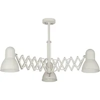 Люстра потолочная Harmony 6870-NW Nowodvorski белая на 3 лампы, основание белое в стиле лофт 