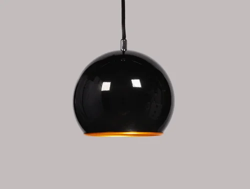 Светильник подвесной Aurora LDP 081013-200 BK Lumina Deco чёрный 1 лампа, основание хром в стиле современный шар фото 4