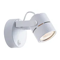Бра с выключателем Mizar A1311AP-1WH Arte Lamp белый 1 лампа, основание белое в стиле модерн 