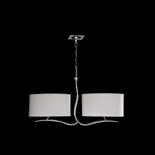Люстра подвесная  EVE CROMO - P. CREMA 1130 Mantra белая на 4 лампы, основание хром в стиле современный  фото 3