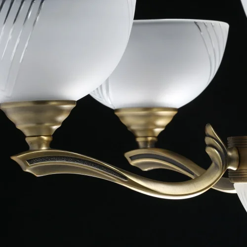 Люстра подвесная Афродита 317014909 MW-Light белая на 9 ламп, основание античное бронза в стиле классический  фото 7