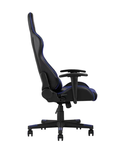 Кресло спортивное TopChairs Diablo, синее УТ000004577 Stool Group, синий/экокожа, ножки/металл/чёрный, размеры - ****640*530 фото 4