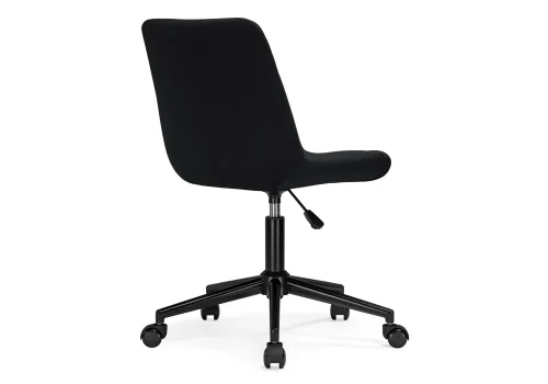 Компьютерное кресло Честер черное 572518 Woodville, чёрный/велюр, ножки/металл/чёрный, размеры - *920***490*600 фото 5