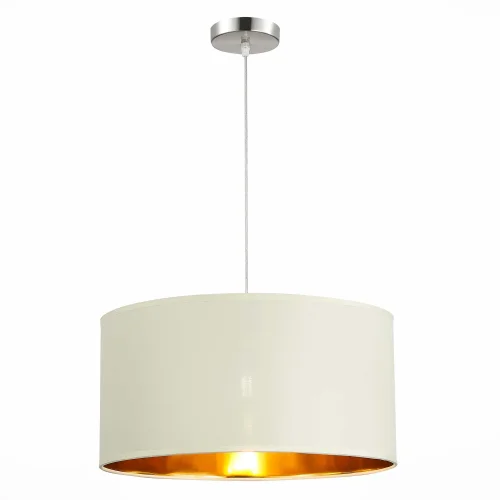 Светильник подвесной Brescia SLE300553-01 Evoluce белый 1 лампа, основание никель в стиле современный  фото 3