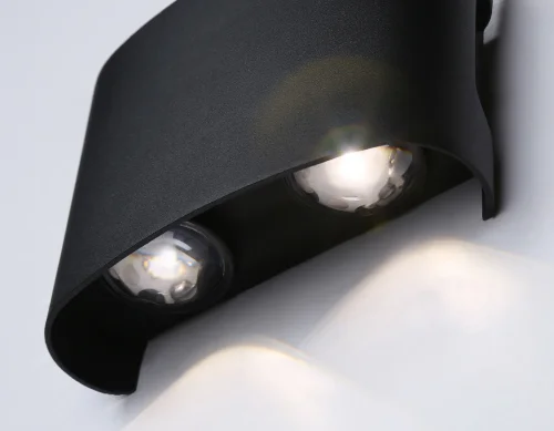 Настенный светильник LED ST4452 Ambrella light уличный IP65 чёрный 1 лампа, плафон чёрный в стиле хай-тек современный LED фото 3