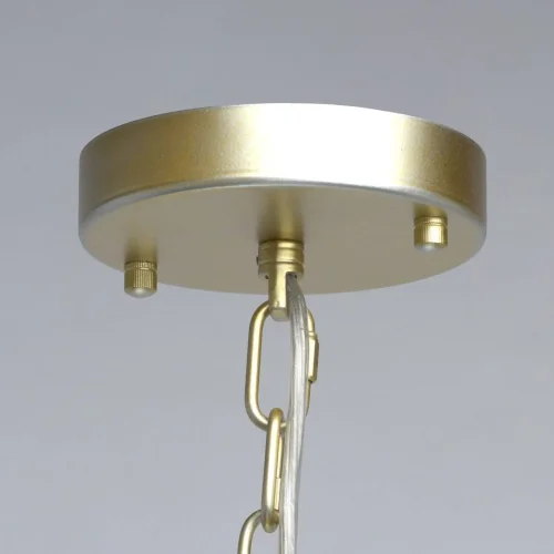 Люстра подвесная хрустальная Монарх 121010611 MW-Light прозрачная на 11 ламп, основание золотое в стиле классический  фото 5