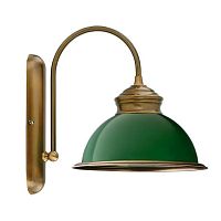 Бра Lido LID-K-1(P)GR Kutek зелёный 1 лампа, основание бронзовое в стиле классический 