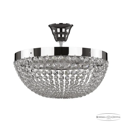 Люстра потолочная LED с пультом 19291/35NZ/S/LED-DIM Ni Bohemia Ivele Crystal прозрачная на 1 лампа, основание никель в стиле классический r