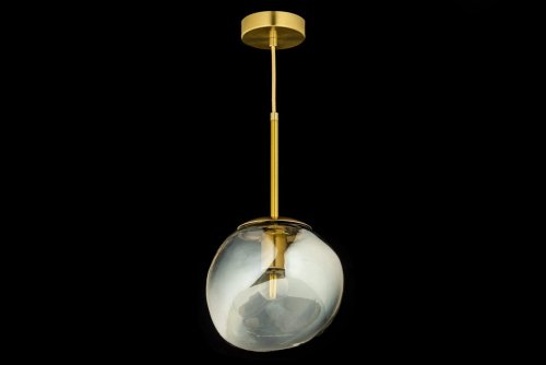 Светильник подвесной Daone E 1.P1 C Arti Lampadari бежевый 1 лампа, основание золотое в стиле лофт кантри  фото 3