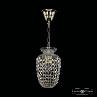 Светильник подвесной 14771/15 G Bohemia Ivele Crystal прозрачный 1 лампа, основание золотое в стиле классический sp